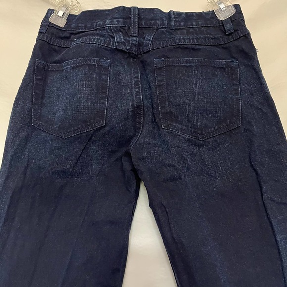 Marithe Francois Girbaud Womens Jeans Size 29 Boot Leg Frayed Pockets Creased - Picture 8 of 12